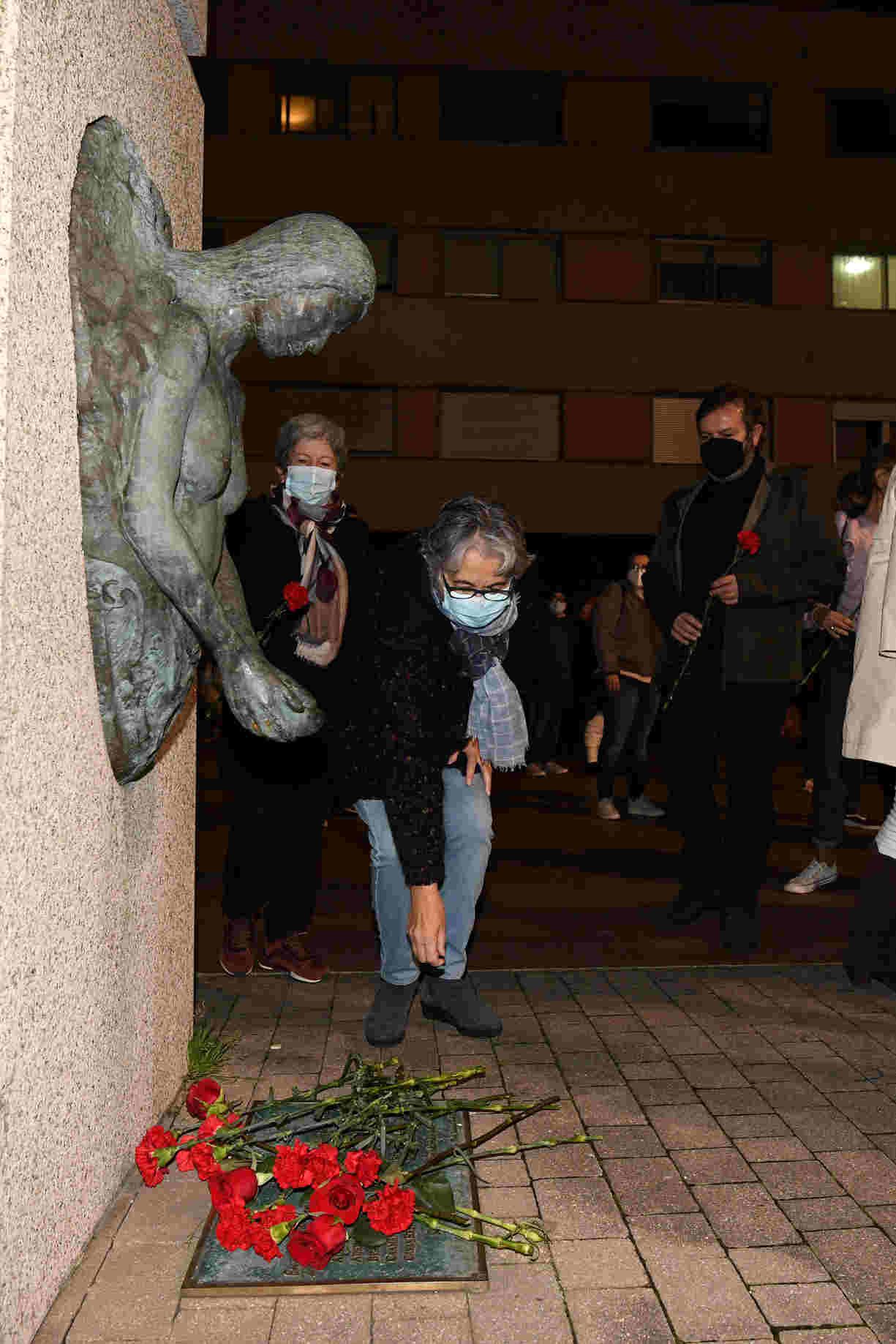 Ofrenda a los fusilados el 12 de noviembre del 36 en Pontevedra