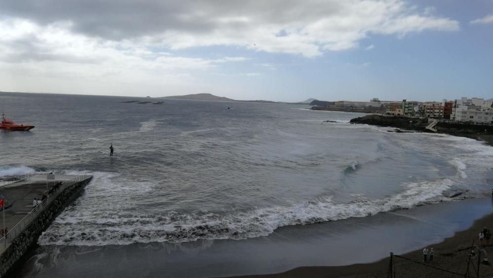 Un cachalote aparece muerto en la playa de Melenara