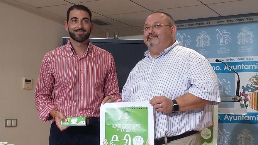 Dámaso Aparicio y Trinitario Belmar esta mañana en el Ayuntamiento