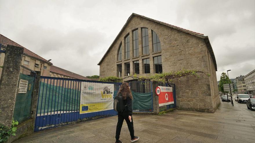 Casa das Máquinas recién rehabilitada por el Concello, en la rúa de Galeras