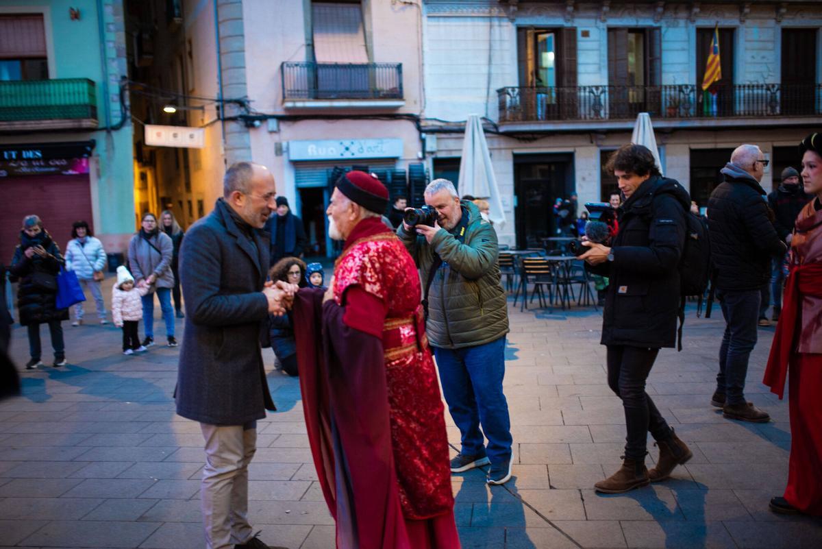 Així ha estat l'arribada del Príncep Assuan a Manresa