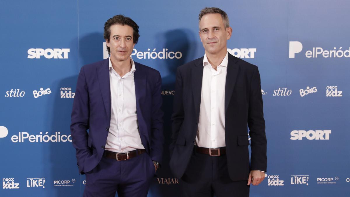 Carlos Casanovas y Xavier Tomás, en representación del Banco Santander.