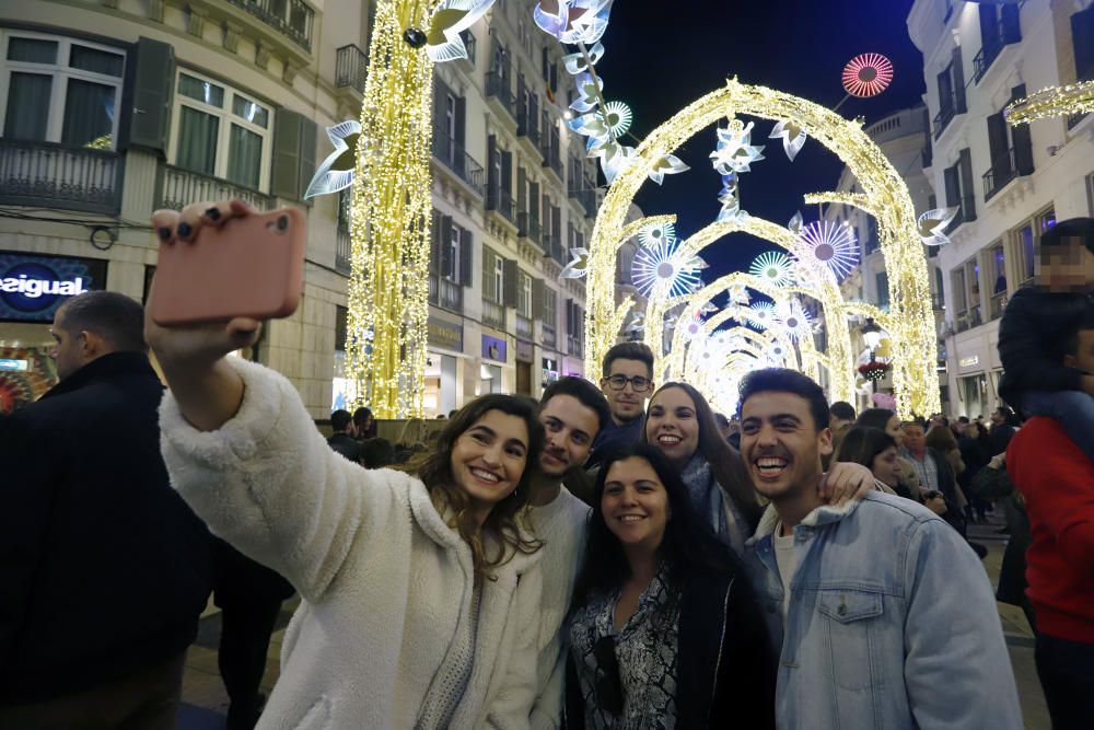 Encendido de las luces de Navidad de Larios en Málaga