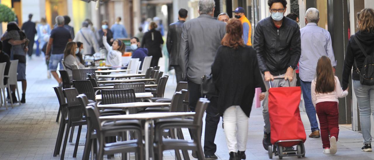 Una imagen de archivo de cafeterías del centro de Elche