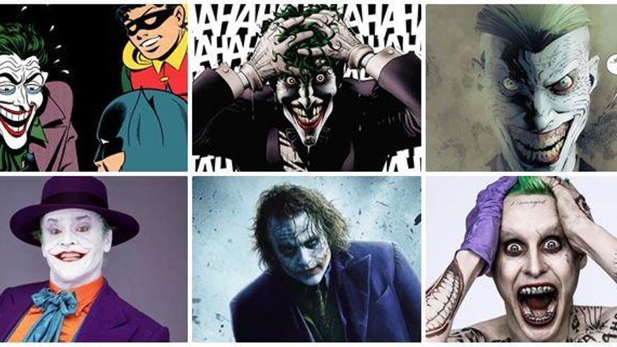 Algunas caras del malvado Joker.