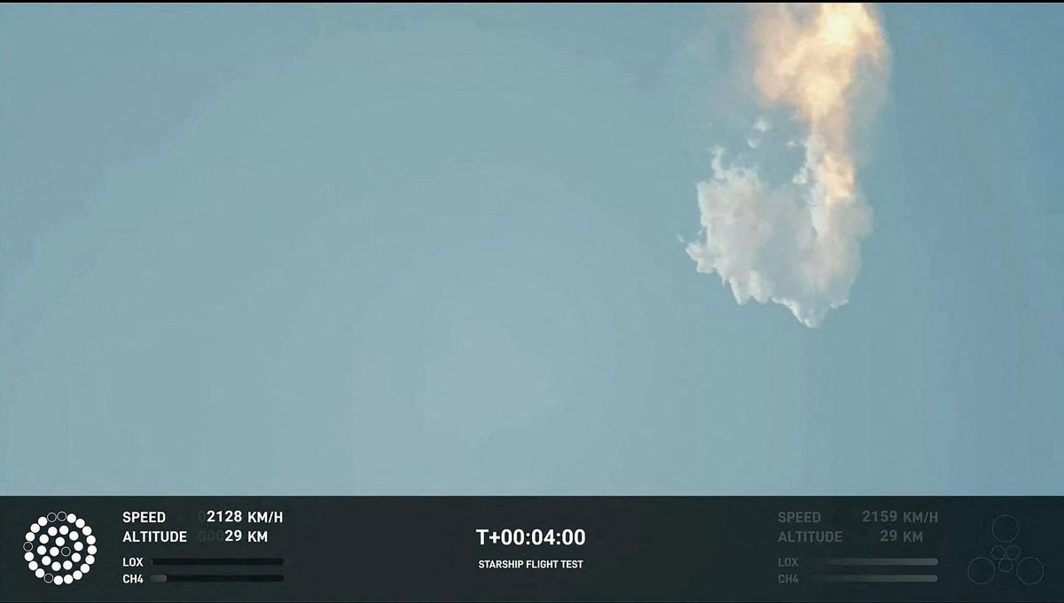 El cohet Starship de SpaceX explota quatre minuts després d'enlairar-se