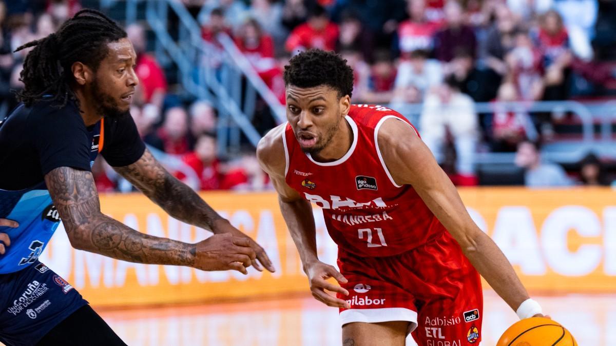 Derrick Alston Jr. en el partido ante Leyma Coruña