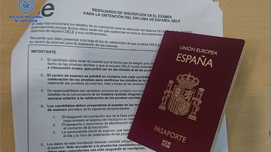 Dos detenidos  por presentarse al examen oficial de español con documentación falsa