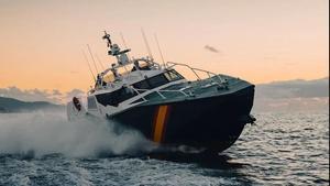 Una patrullera H60 de la Guardia Civil en aguas de Huelva