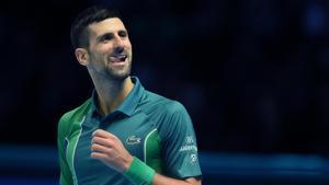 Novak Djokovic, durante las ATP Finals