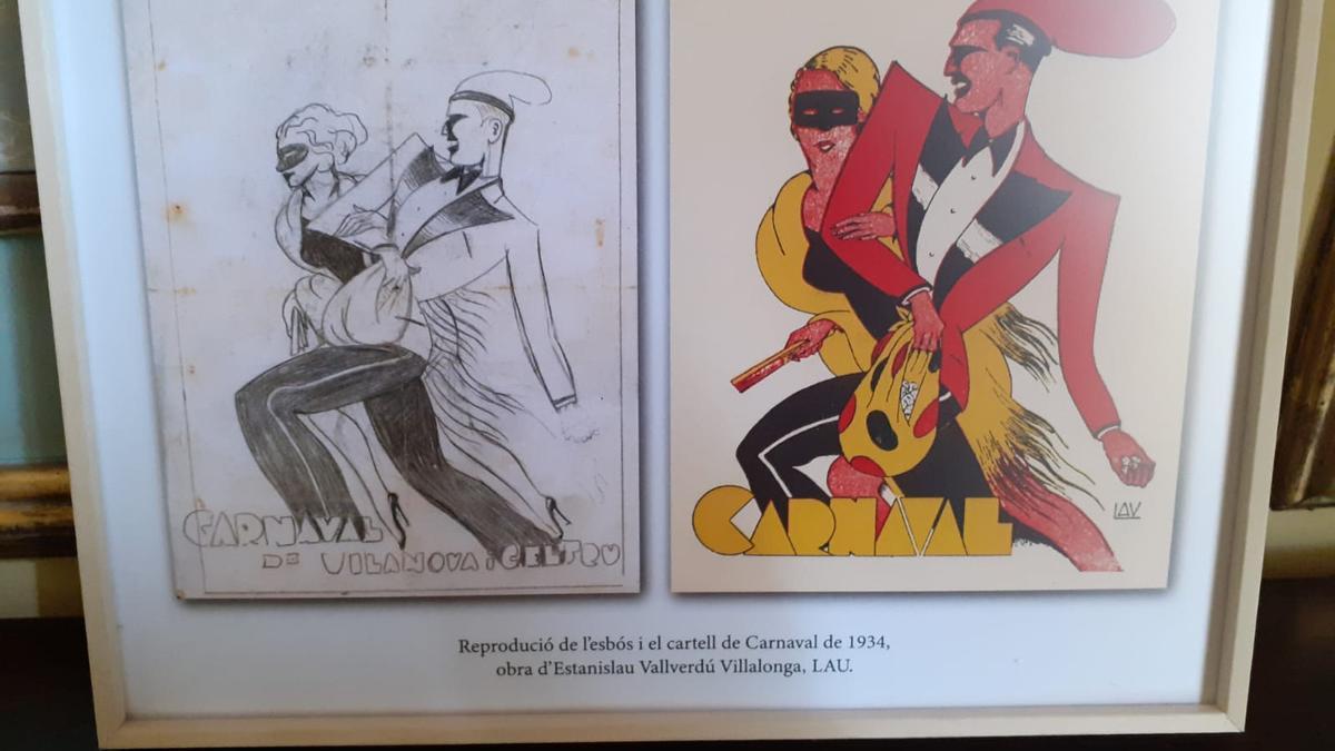 Cartel del Carnaval de Vilanova i la Geltrú del año 1934, obra de Lau