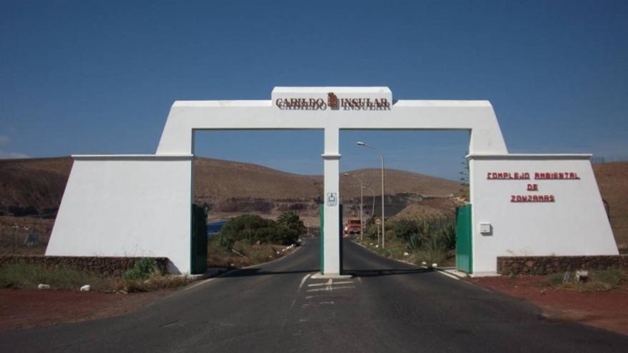 Entrada al Complejo Ambiental de Zonzamas.