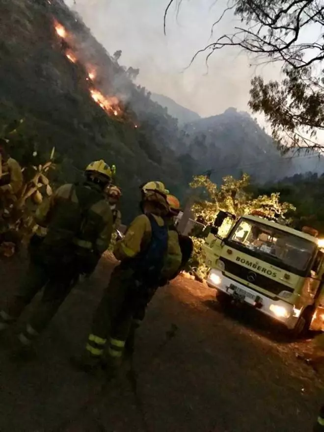 El incendio de Gran Canaria, a lunes 19 de agosto