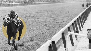 Imagen de la histórica victoria de Secretariat en Belmont en 1973