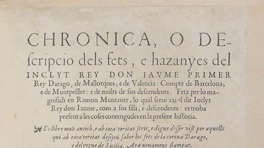 Set-cents anys de la «Crònica» de Ramon Muntaner
