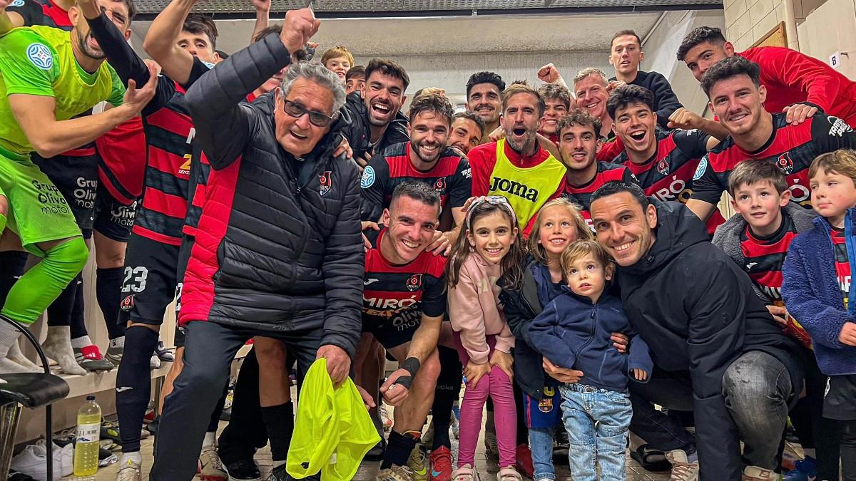 Alegría en el vestuario del Reus FCR