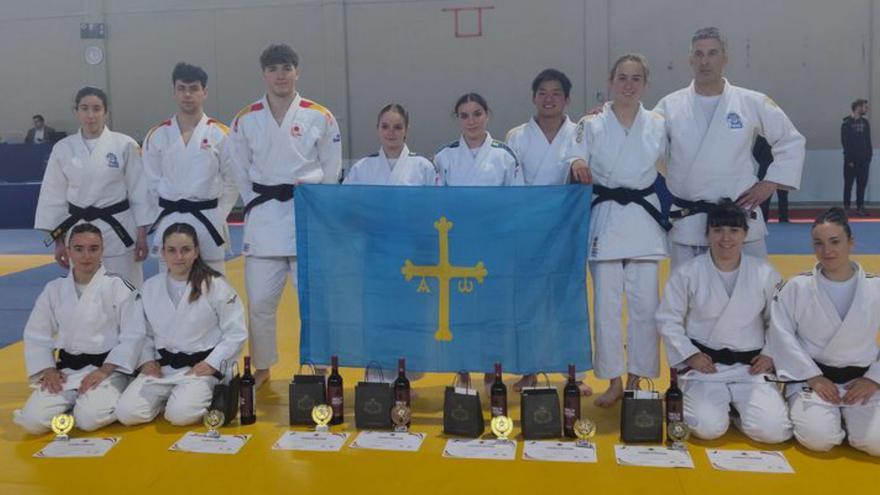 Cinco medallas y un quinto puesto para Asturias en el Trofeo Ibérico de Kata de judo