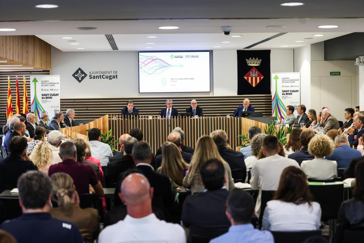 Celebración de la firma de la Aliança por la Innovación de Sant Cugat