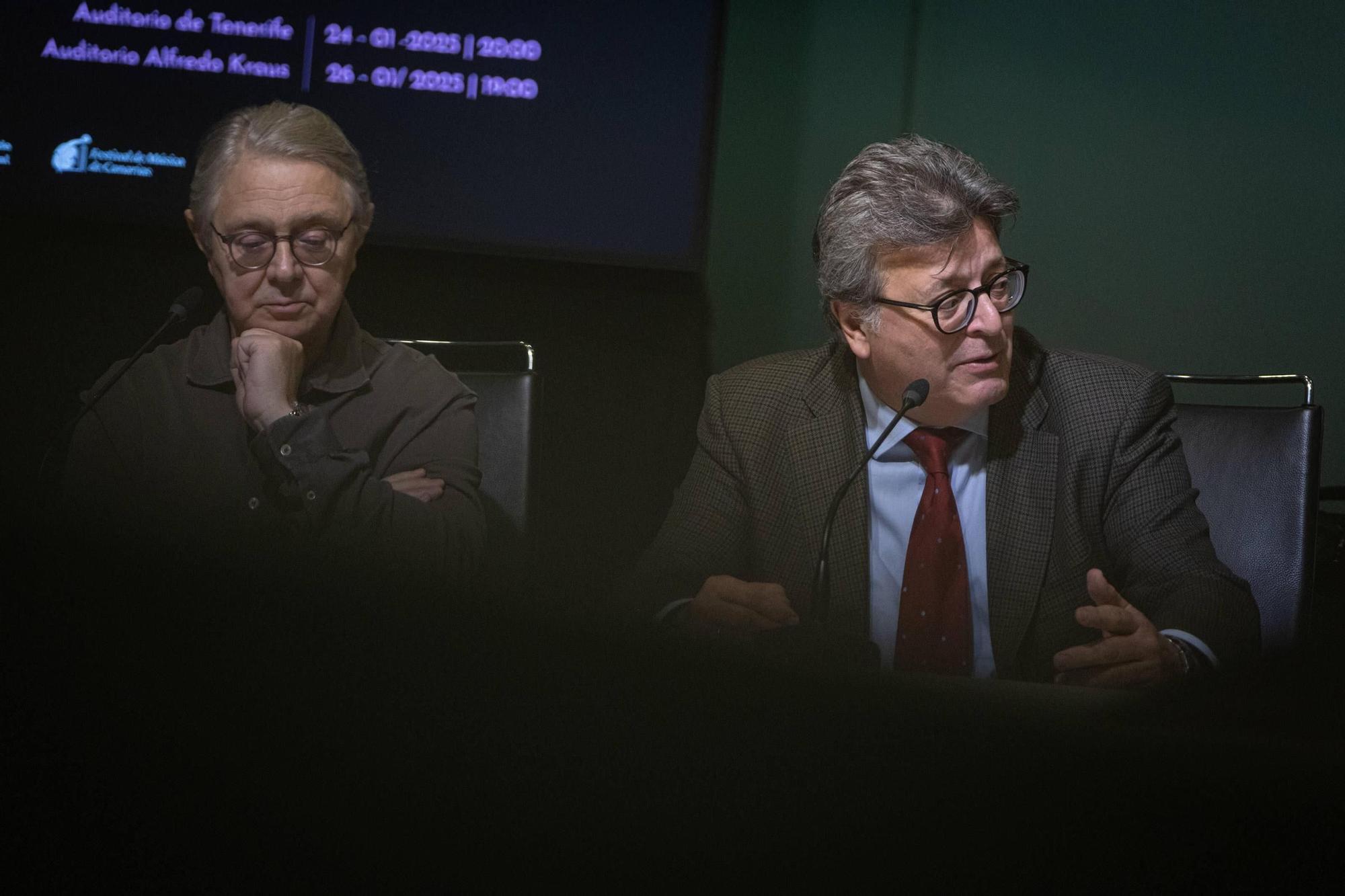 Presentación del concierto de la Sinfónica en el Festival de Música