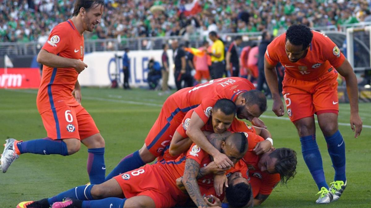 Chile le metió siete goles a México en los cuartos de final