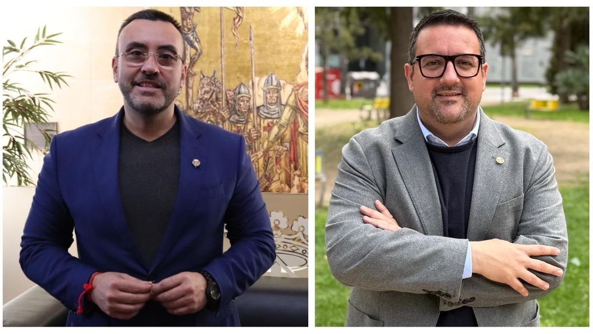 A la izquierda, José Benlloch (PSPV). A la derecha, Adrián Casabó (PP).