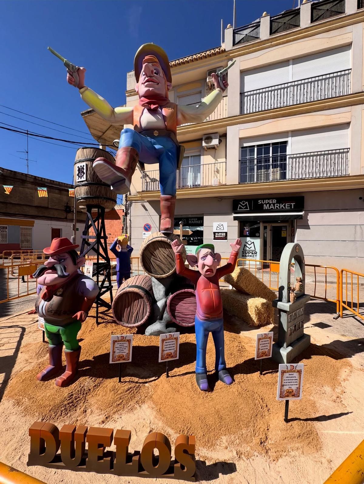 Una de las fallas de Montserrat.