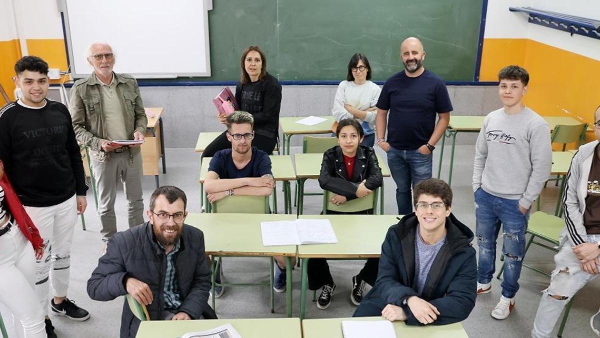 Estudiantes del IES Castelao que se van de Erasmus.