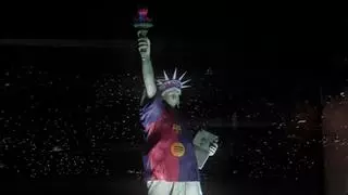 Lo nunca visto: la Estatua de la Libertad se viste de blaugrana