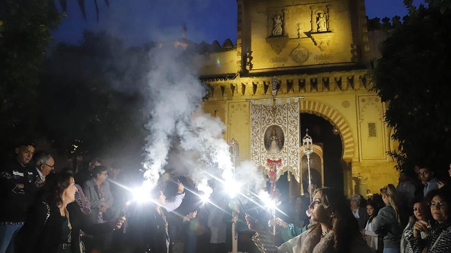 Procesión en Córdoba en recuerdo de los diez años del Rocío de la Fe