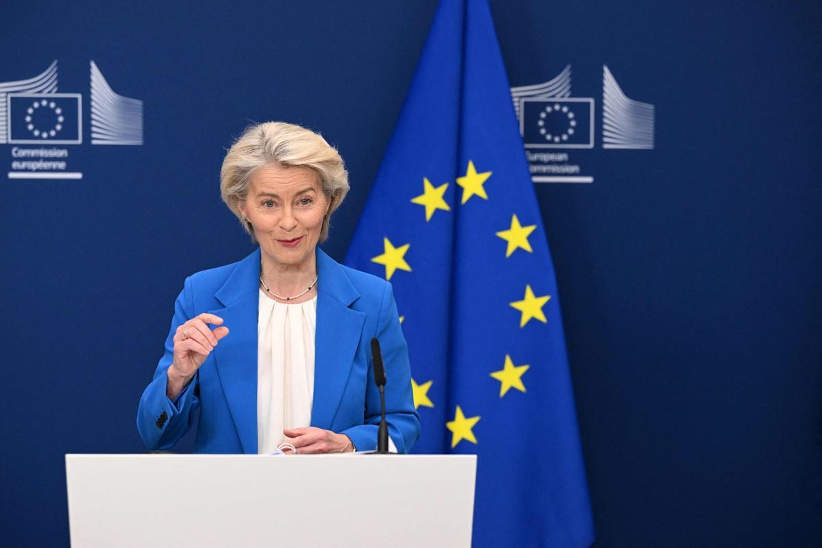 La presidenta de la Comisión, Ursula von der Leyen