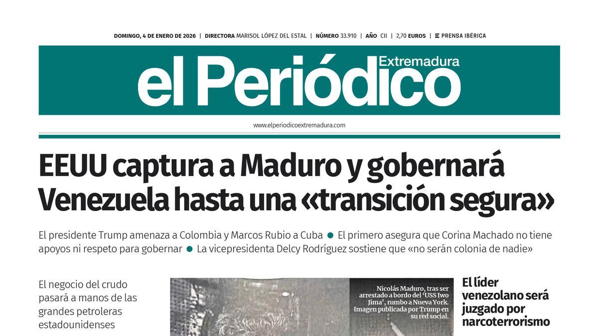 Consulta la portada correspondiente al día 4 de enero de 2026