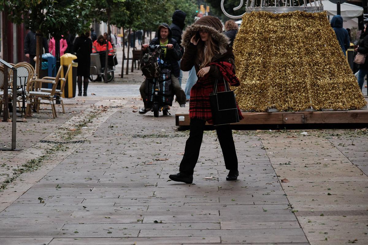 Málaga sufre los efectos del viento y la lluvia durante la alerta naranja