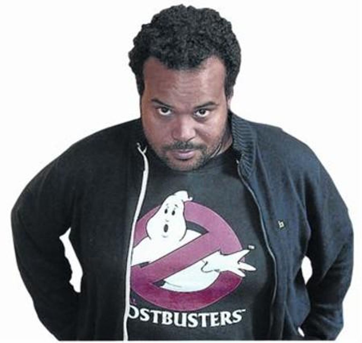 A la pantalla, CJ, l’àlter ego virtual del músic, productor i discjòquei Carlos Jean (a la silueta). A la pantalla, CJ, l’àlter ego virtual del músic, productor i discjòquei Carlos Jean (a la silueta).