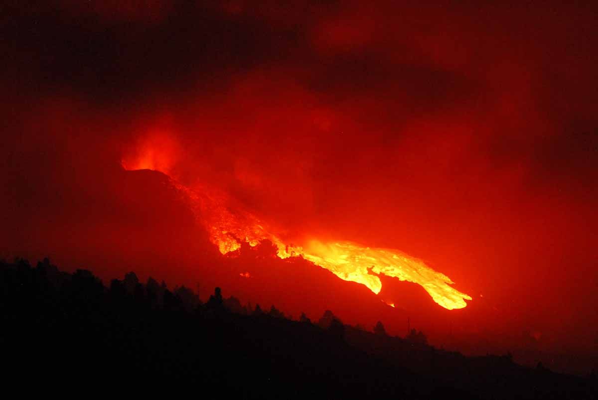 Imágenes del volcán de La palma