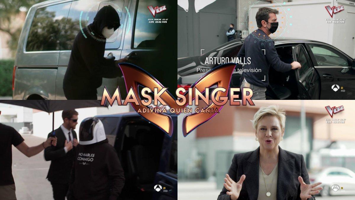 Imágenes del crossover entre 'Equipo de investigación' y 'Mask singer'