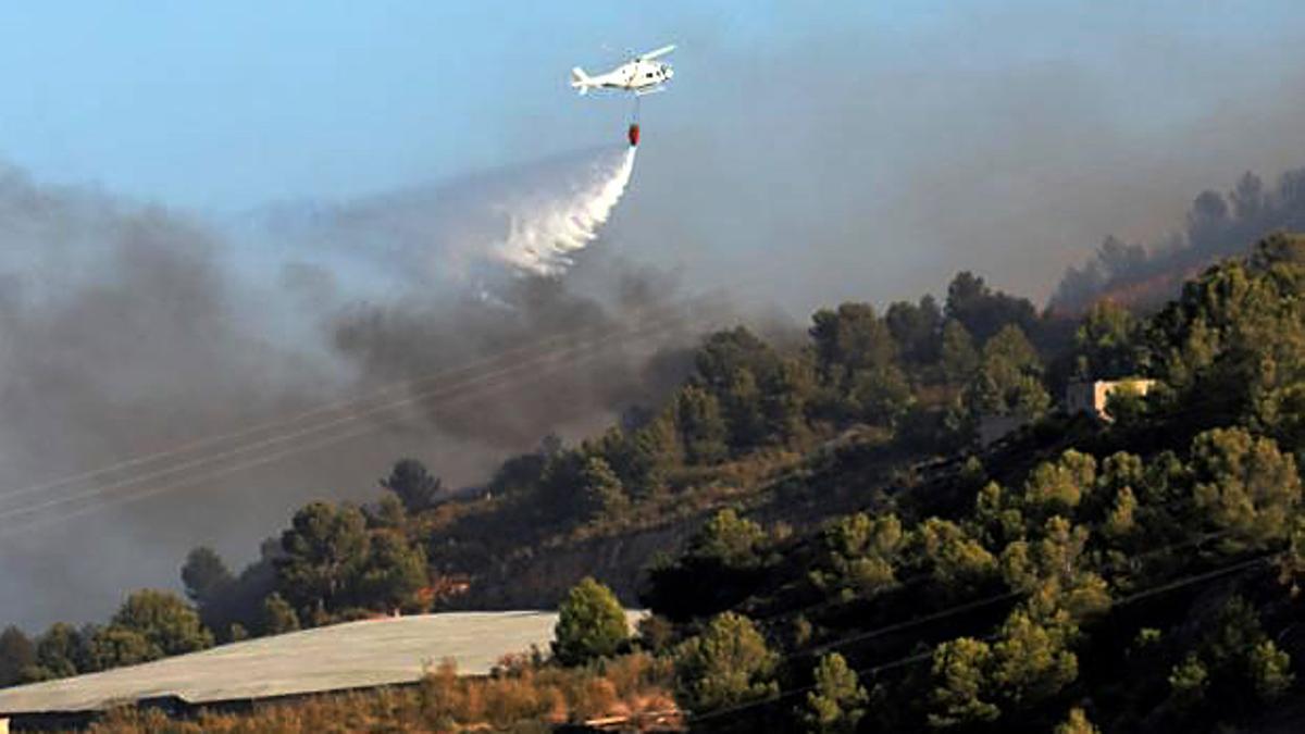 Incendio en Gualchos (Granada), que ya ha sido controlado.