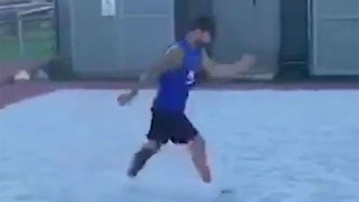 Messi se entrena en la arena pensando en el Athletic