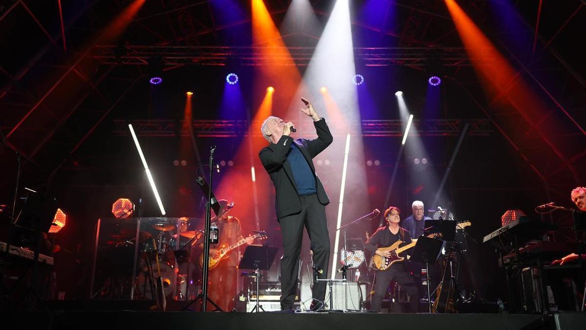 Víctor Manuel, en su concierto de San Xuan.