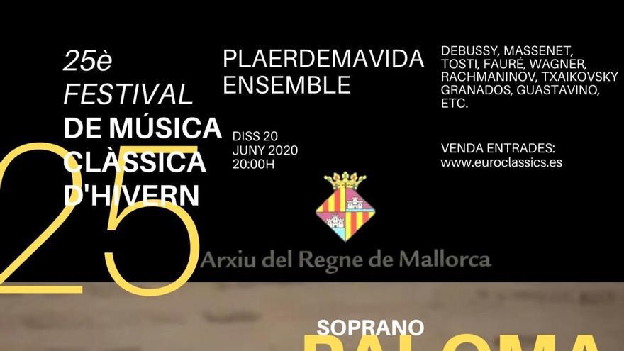 Regresan los recitales de clásica al Arxiu del Regne