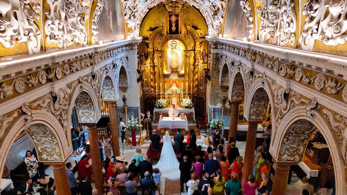 Interior de la Iglesia de Santa María la Blanca de Sevilla
