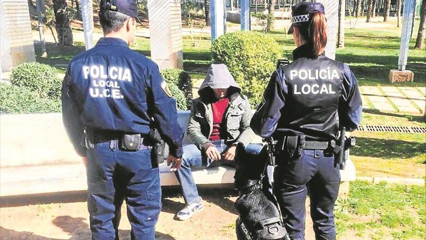 La unidad canina de Castellón hace 150 decomisos de droga