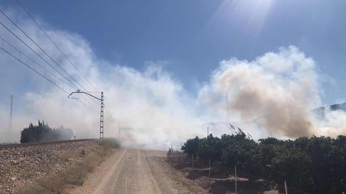 El humo dificultaba la visibilidad de los maquinistas.