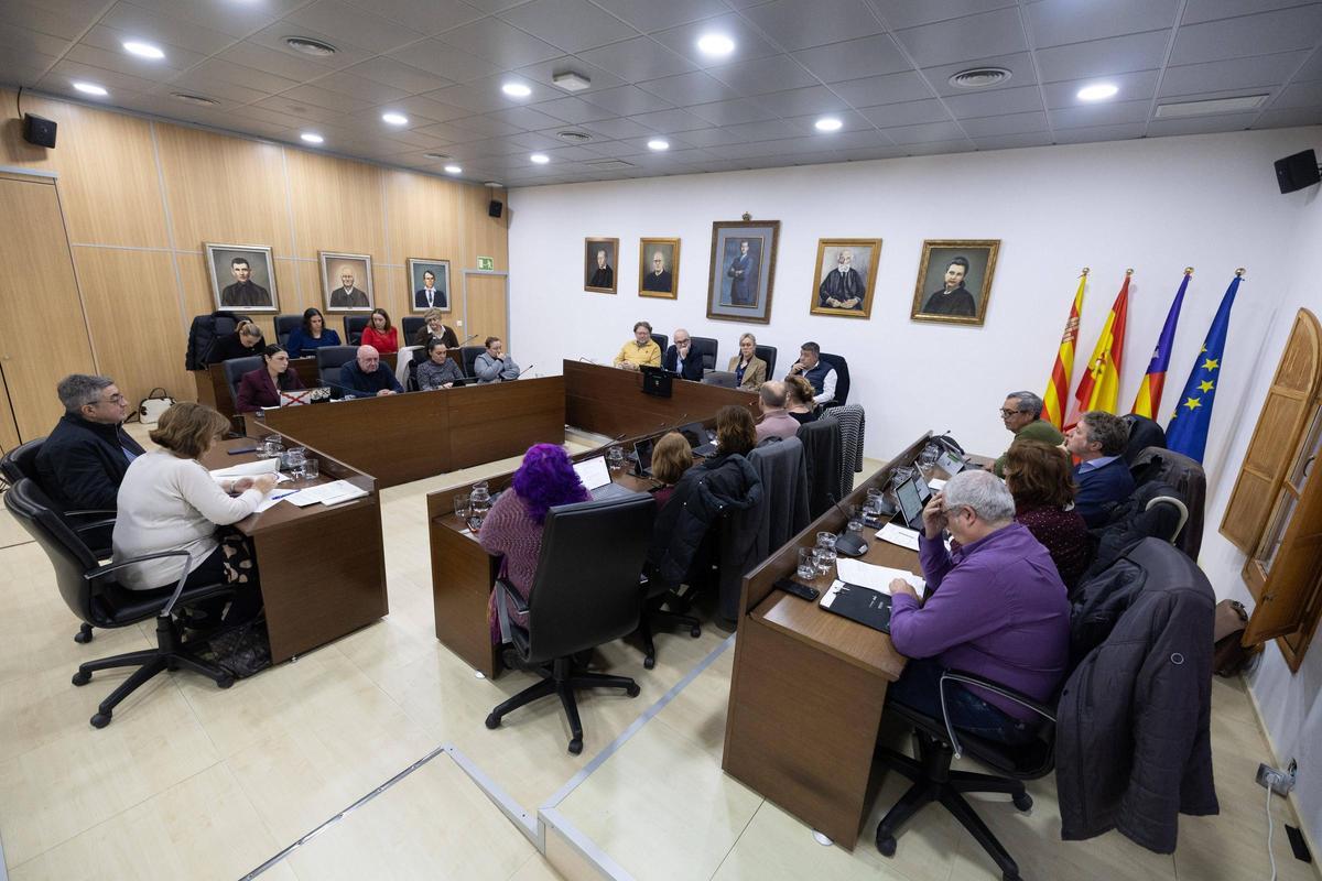Un momento del pleno celebrado este lunes en Sant Josep.