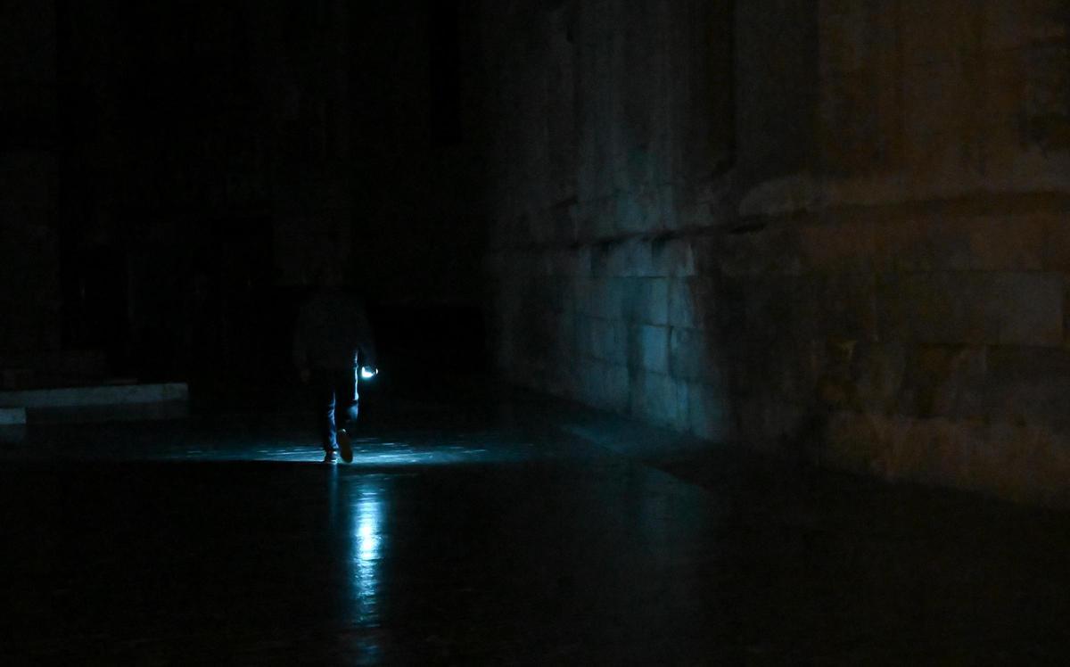 Las imágenes del apagón en Elche.