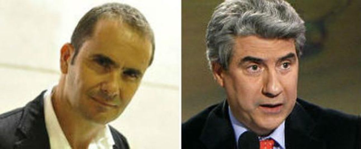 El nou director d’’El Mundo’, David Jiménez (esquerra), i el destituït Casimiro García-Abadillo. El nou director d’’El Mundo’, David Jiménez (esquerra), i el destituït Casimiro García-Abadillo.