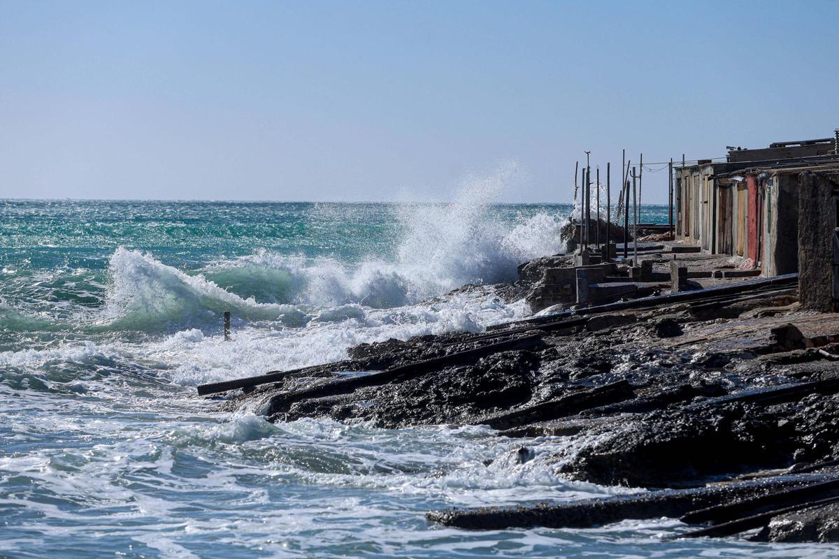 Imágenes del paso de la borrasca 'Nils' por Ibiza.
