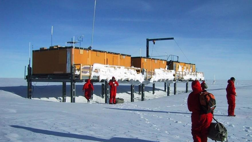 Estación científica en Antártida