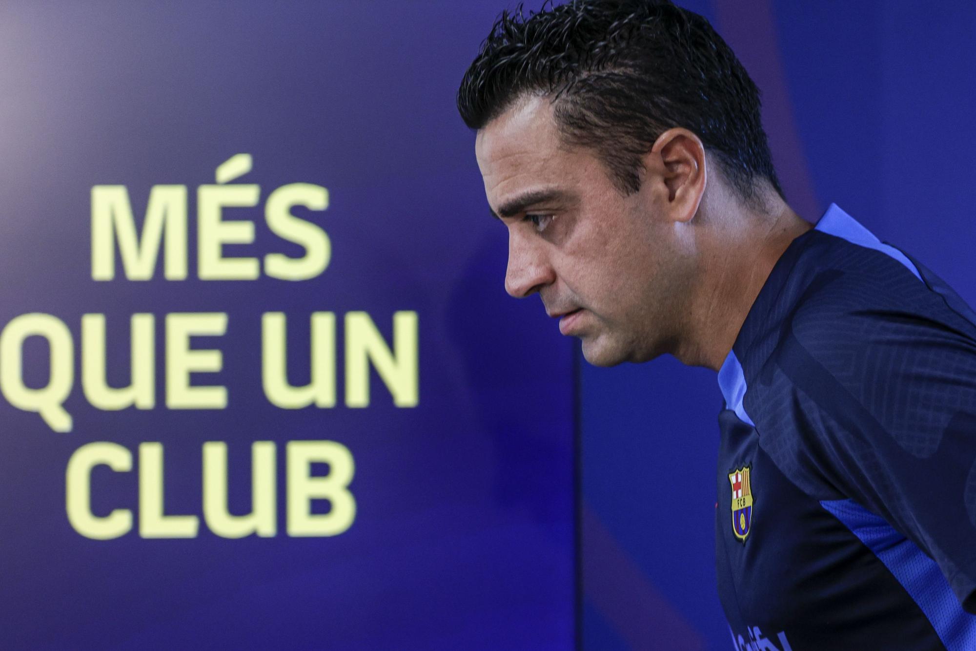 Rueda de prensa del entrenador del FC Barcelona Xavi Hernández