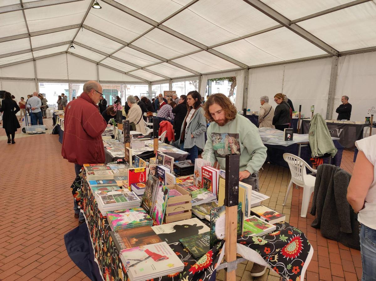 La carpa de la Libro de Luarca en una pasada edición.