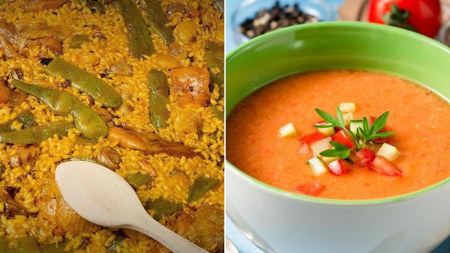 ¿Qué plato es más español: el gazpacho o la paella? Esto es lo que dicen los datos